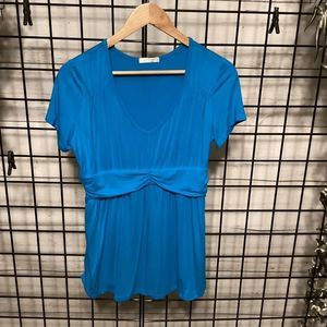 Women's V-Neck Empire Waist Shirt B249